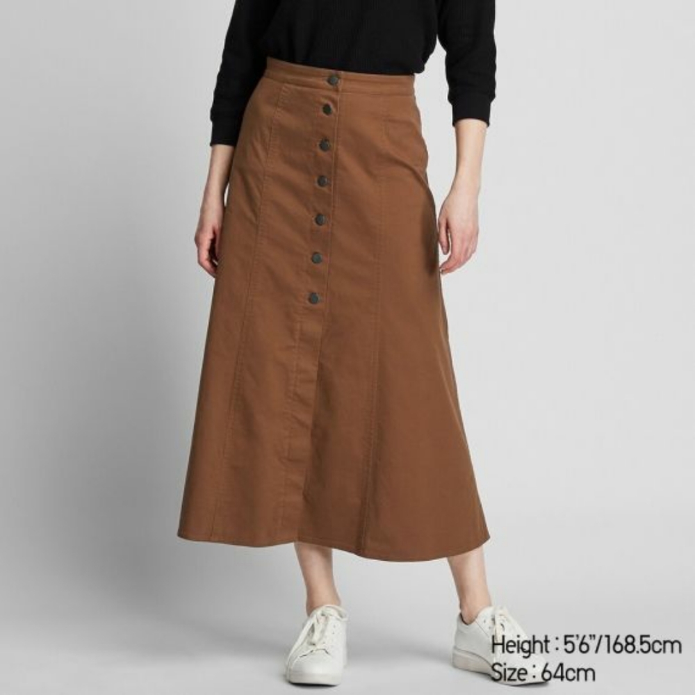 Uniqlo | Long Chino Skirt